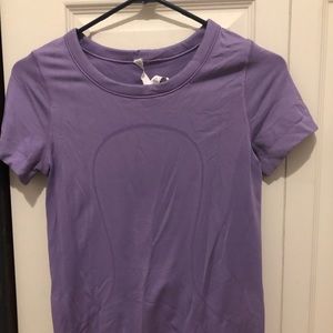 Lululemon short sleeve purple shirt